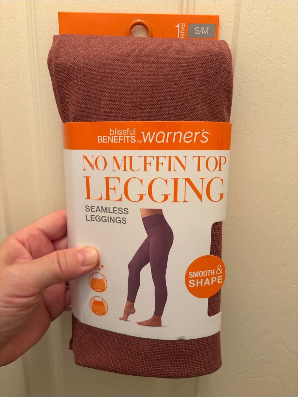 Warner’s Blissful Benefits No Muffin Top Seamless Leggings S/M New
